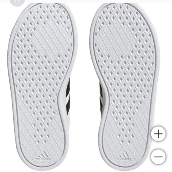 NEW adidas Kids' Breaknet Shoe White Tennis Shoes Sneakers - Picture 5 of 6